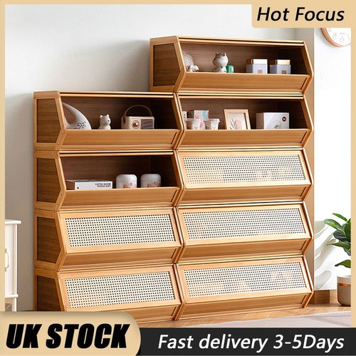 Stackable bamboo storage - stackable,