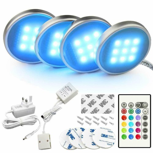 4pcs rgb led - under, cabinet