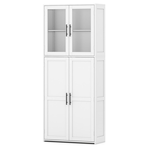 Wooden broom closet utility - broom,