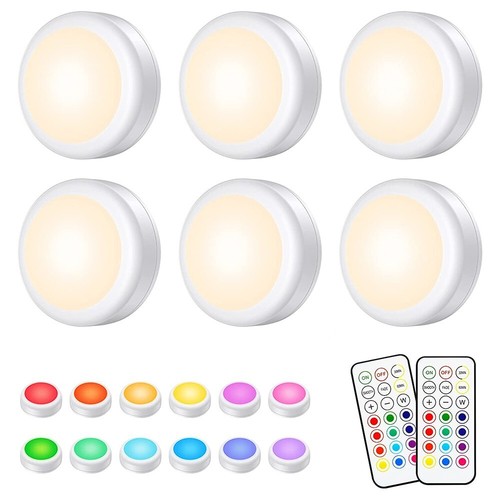 6pcs puck led lights - 6pcs,