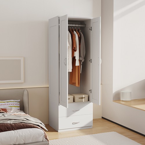 Door tall wardrobe drawers - wardrobe,