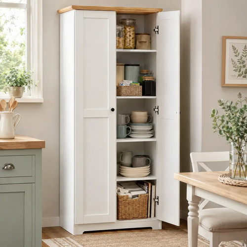 172cm wooden storage cabinet - wooden,